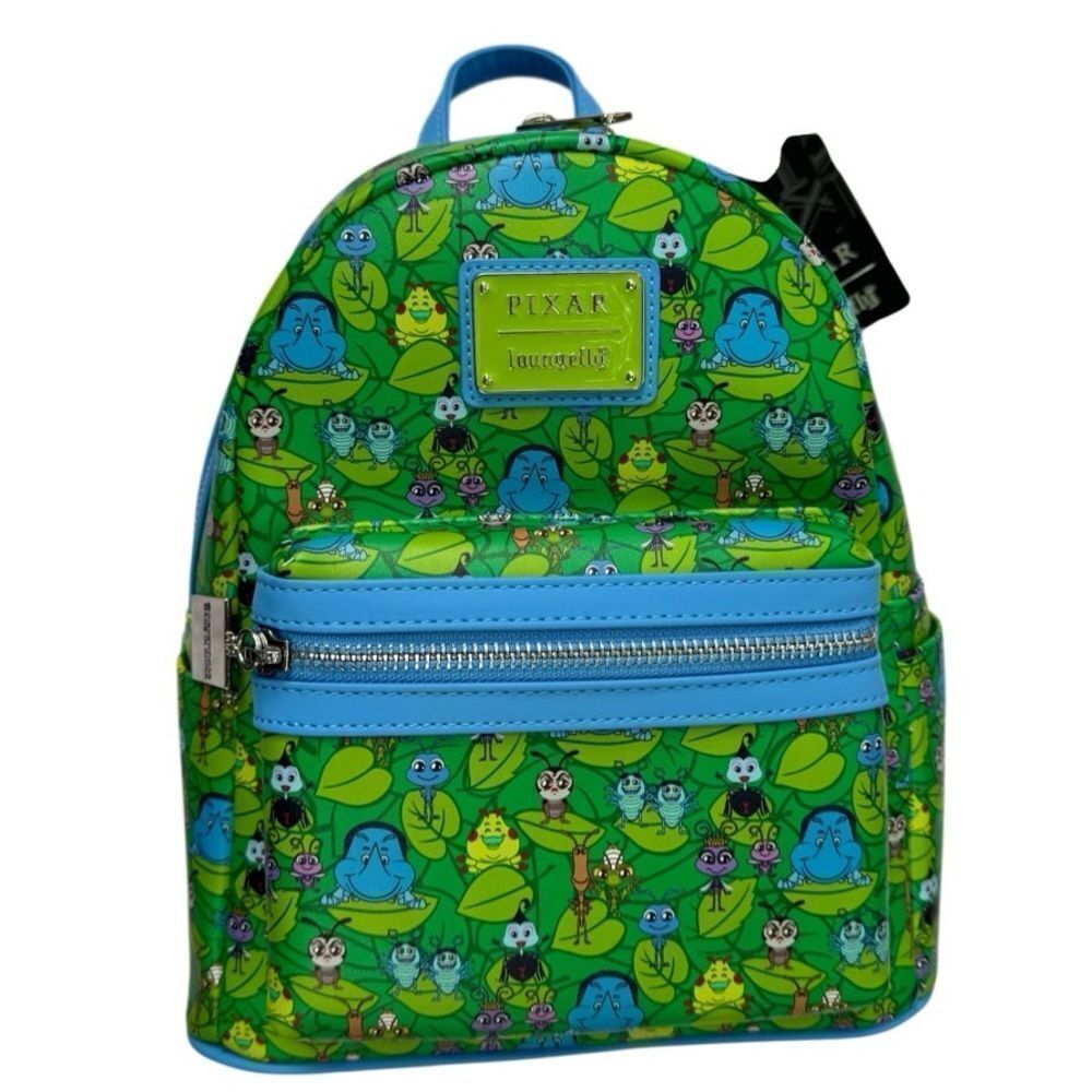 NWT Loungefly Disney Pixar A Bugs Life Backpack - Green & Blue
